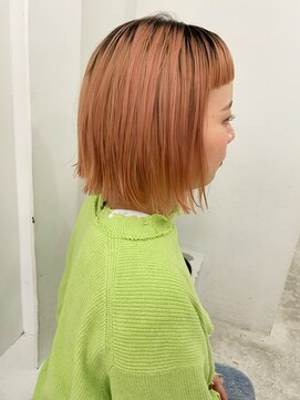 エンドリンク(endlink) パツっとボブ×ハイトーン×オン眉