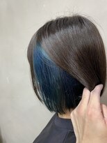 アンジェリカ 鹿児島中央タワー店(ANGELICA)&nbsp;【武石】インナーカラー×ネイビーブルー★