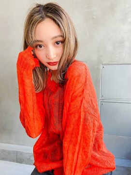 アルテ(ARTE) 【ARTE表参道/青山】大人可愛いレイヤー×ハイトーンベージュ