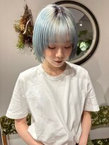 サンデイズド(SUNDAZED) デザインカラー/髪質改善カラー/ハイトーン/ボブ/ブルー