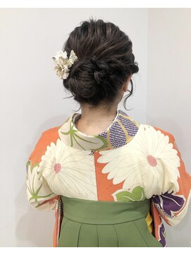 トリコ ショップアンドヘアサロン(tricot shop hair salon) 卒業式ヘアセット×袴着付け♪yu