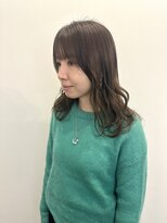 ゼンドットカラスマ(Zen.karasuma)&nbsp;色素改善カラー×ベージュ×セミロング20代30代40代