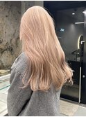 ミルクティーベージュダブルカラーインナーカラーハイライト