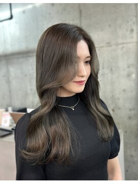 ラス トーキョー(LAS TOKYO) ブリーチなしダブルカラー　オリーブグレージュ