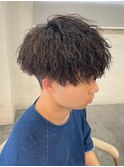 men's メンズパーマ 縦落ちツイストスパイラルパーマ