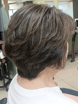 ヘアークリアー 春日部 大人可愛いミセスショートボブ/カールで華やかに/30代40代50代