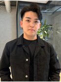 アップバング ビジネスカット 30代40代 眉カット 爽やか