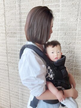 クイントネオリーブ 自由が丘正面口店(quint:neolive) ワンレンボブ 自由が丘 子連れ美容室 インナーカラー