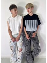 メンズサロン キング 梅田店(Men’s salon K!ng)&nbsp;波巻きツイストスパイラルパーマ/フェザーパーマ/眉毛/メンズ