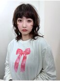 ゆるウェーブパーマ顔まわりレイヤーパーマ
