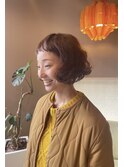 くせ毛が可愛いスモーキーラベンダー柔らかボブ