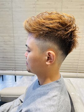 イメージア 町田店(IMAGE A) フェード無造作立ち上げブラウン@20代30代40代50代