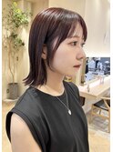 切りっぱなしボブ/ぱつっとカット/サイドバング/似合わせカット