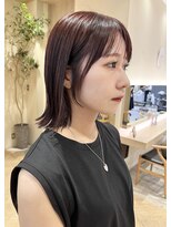 トリッカ 銀座(tricca)&nbsp;切りっぱなしボブ/ぱつっとカット/サイドバング/似合わせカット
