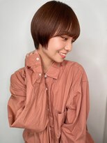 モッズヘア 越谷(mod's hair)&nbsp;大人可愛いぱっつん前髪丸みショートウルフp1越谷20代30代40代