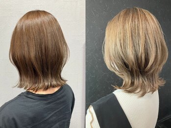 アンビシャス 阿佐ヶ谷の写真/大人女性におすすめ!気になる白髪まずは白髪ぼかしハイライトでファッショナブルに!