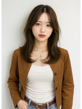 ゲイン(Gain) 大人上品ロングレイヤー×透け感シースルーバング