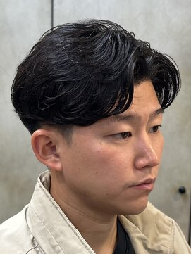 センターパート/ニュアンスパーマ/ワンカール