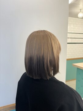 ゲーム 吉祥寺店(GAME) ルーツカラー×ボブ×ミルクティーベージュ