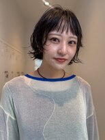 ピカイチテンジン エムスラッシュ(pikAicHi Tenjin×M.SLASH)&nbsp;くせ毛風ショートボブ×デザインカラー