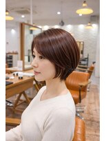 ジプソ 池袋西口(Gypso)&nbsp;白髪ぼかし×本格髪質改善×ショートボブカット＋カラー