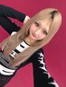 ブリーチ＋艶カラー＋【ハイランクレミーエクステ７0枚】（2ヶ月持ちます）