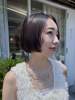 シベルバレー 横浜(sibell) ▽切りっぱなしボブ顔周りレイヤーハンサムショートレイヤーボブ
