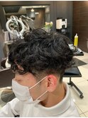 スパイラルパーマ/メンズパーマ/メンズマッシュ/刈り上げ
