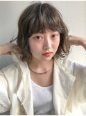 ＊ふんわり透けるグレージュボブ＊