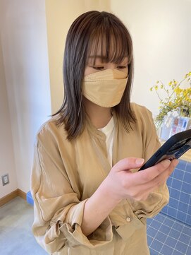 スムーク(smuk) 【smuk/スムーク】ベージュ／ケアブリーチ／外はねボブ