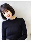 【竹之内蔵人】艶感ナチュラルボブ/内巻きボブ/地毛風カラー