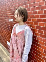 オーヘアアンドアイ(oo.hair and eye)&nbsp;ストレートボブ×ミルクティーベージュ