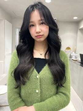 ロンド マーレ 天神大名店(Lond mare) 顔周りカット　韓国ヘア　レイヤーカット　グレージュ　グレー系