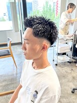 ザ オーダー(THE ORDER)&nbsp;スパイキーショートスキンフェードカット束感メンズカット