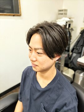 アゲイシ(hair club AGEISHI) 2ブロック センターパートスタイル