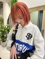 シーンヨコハマ 横浜店(SCENE yokohama)&nbsp;ピンクオレンジ/ボブ