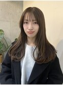 レイヤーカット/オリーブベージュ