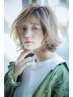 【透明感！】カット+ブリーチ+外国人風色彩カラー+アシストTr付 ￥11900