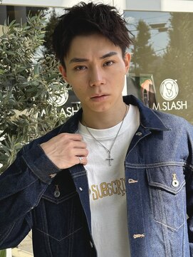 エムスラッシュ アヴェダ 自由が丘(M.SLASH AVEDA) メンズカット/ショート/ニュアンスパーマ/アップバング