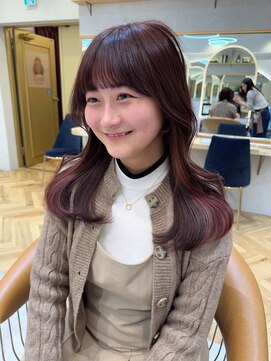 ロンドプランタン 恵比寿(Lond Printemps) イメチェン外ハネボブ美髪ワイドバングレイヤー縮毛矯正/恵比寿