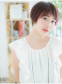 綾瀬/髪質改善/チェリーレッド☆オンブレ　マッシュショートk