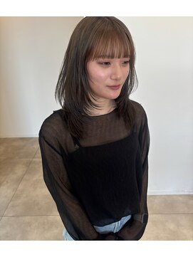 カシェ キョウマチ(cashe’e) 松阪/グレージュ/20代/ベージュカラー/レイヤーカット