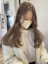 ディモアンド 表参道(Dimo&)&nbsp;x透明感カラー/イメチェン/ホワイトブロンド/外ハネボブ/美髪