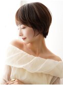 【La fith】丸みショート×ナチュラルブラウン