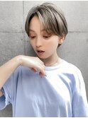 【GEEKS渋谷】オリーブグレージュ/小顔/クールショート/襟足短め