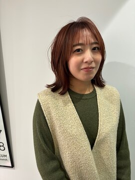 ルッツ(Lutz) つやつやオレンジロングボブ