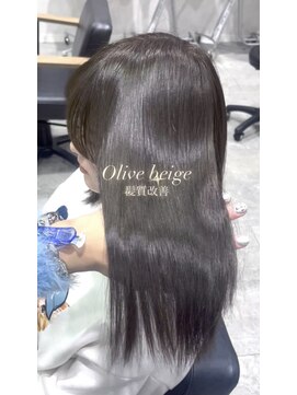 アヴァンス セブンパーク天美 松原店(AVANCE.) 髪質改善オリーブベージュ