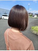 まとまり重視の美シルエットボブ