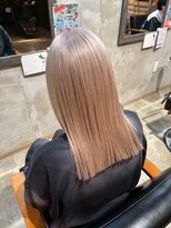 クレエ ヘアー デザイン(creer hair design)&nbsp;ストレートロングヘア髪質改善トリートメント顔周りカット