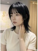 ウルフボブレイヤーボブウルフミディアムウルフハッシュボブ韓国